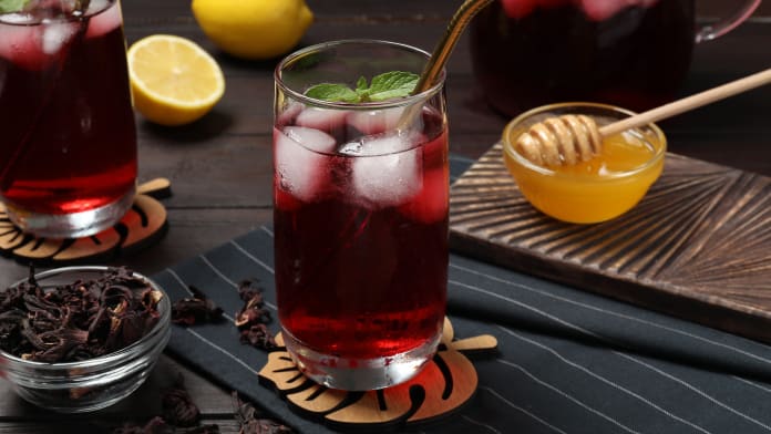 Non-Alcoholic Cold Drink: Hibiscus Iced Tea
