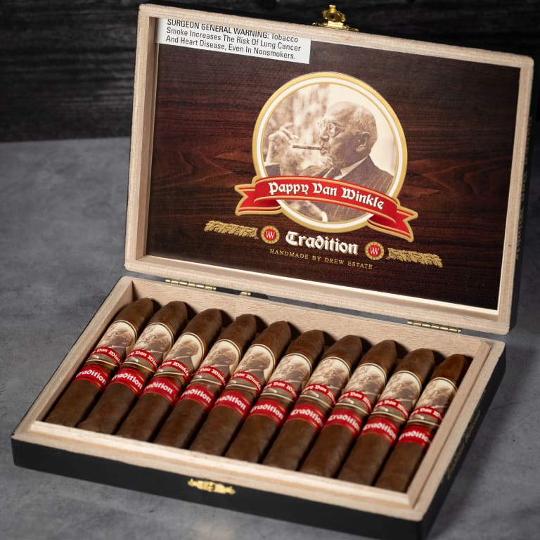 pappy van winkle traditional cigars in a box