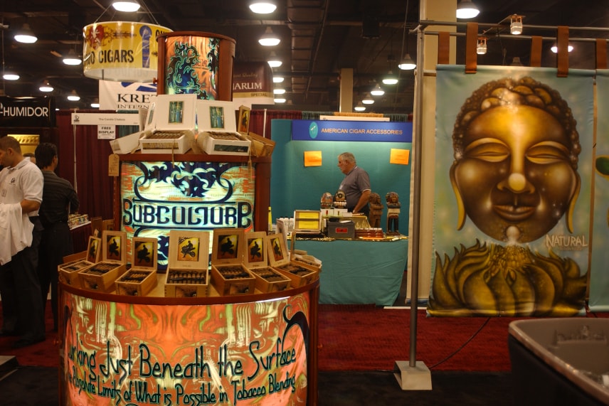Subculture booth at a convention
